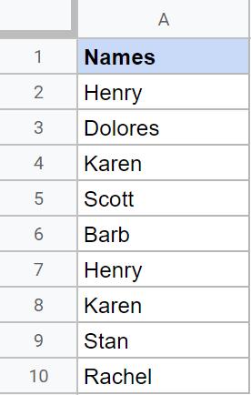 Hướng dẫn cách đánh dấu các mục trùng lặp trong Google Sheets